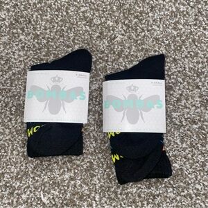 Bombas Calf Crew Socks - Black